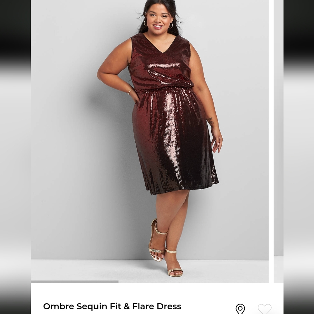 NWT Red sequin cocktail dress